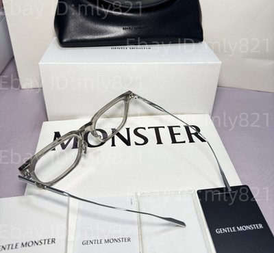 GentleMonster Zin GC7 Unisex Sunglasses Gray titanium Frame Clear