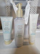 Mary Kay Fragrance Free Satin Hands Pampering 3 Piece Full Size Set New