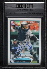 BAS 2012 Topps Jose Molina #366 Seal of Authenticity Auto ow6