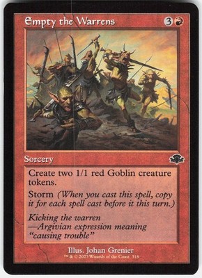 Empty the Warrens (Retro Frame) C Dominaria Remastered 318 LP