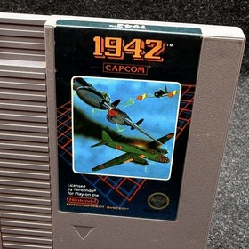 1942 Nintendo NES Authentic Tested Working Original Cartridge Capcom