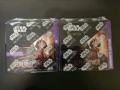 Sealed Secrets of Power Carbonite Booster Box Star Wars: Unlimited Lot Of 2
