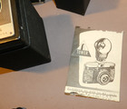 ART DECO VINTAGE BOX CAMERA LOT (4) W/ Light meter  & Orig. Pamphlet — photo 9