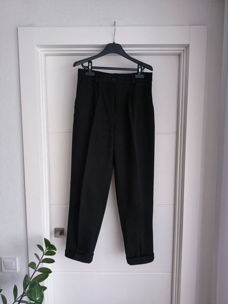 Women R&Y Trousers Black 40