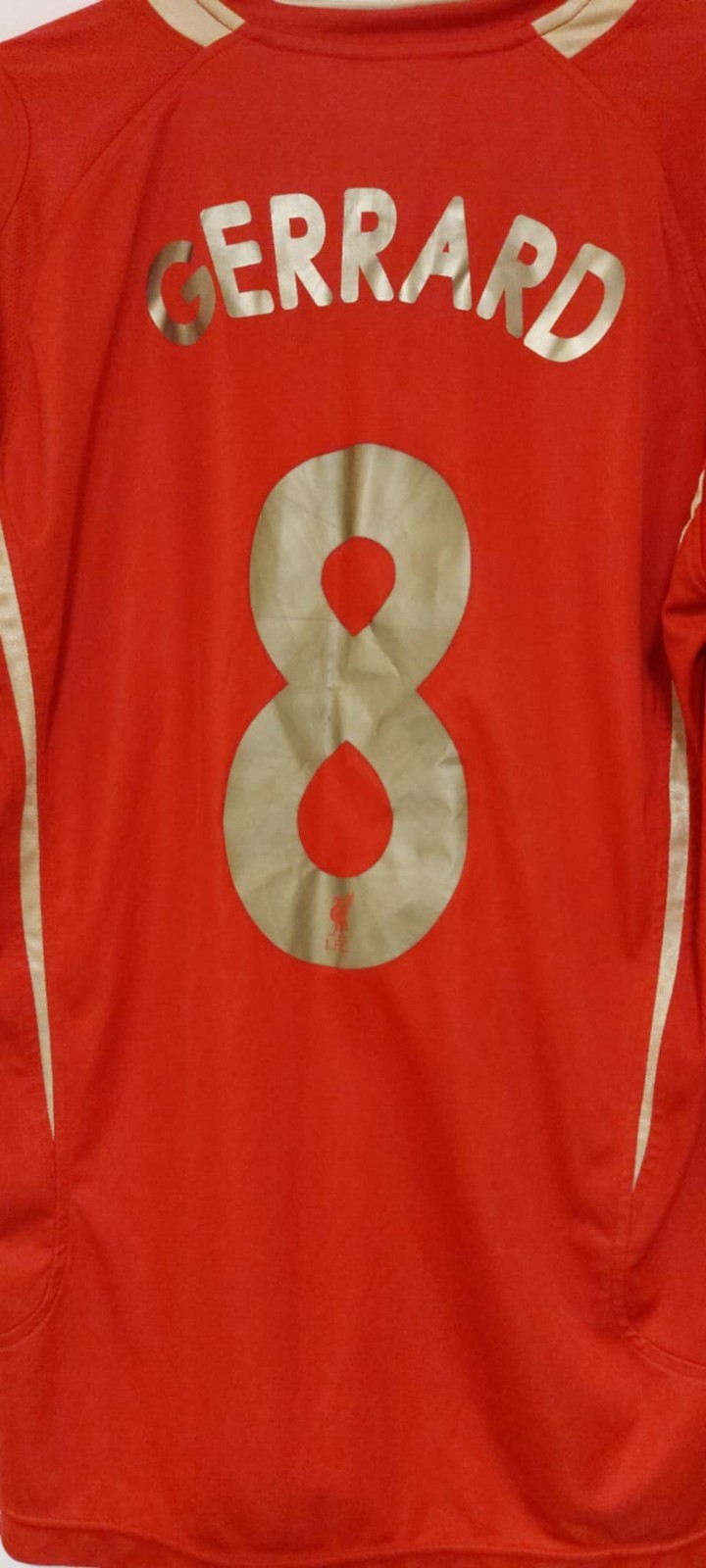 Liverpool 05/06 Champions League Home Shirt Gerrard Authentic Men’s Medium Top thumbnail 12