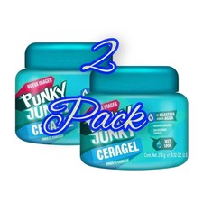 2 Pack PUNKY JUNKY Cera Gel 9.52oz Fijaci n S per Fuerte, Brillo Intenso