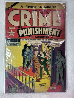 Vintage 1951 Copyrite CRIME AND PUNISHMENT Comic Book True Criminal Cases