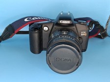 Canon EOS Rebel G 35mm Film SLR Camera Sigma 28-110mm Lens Flash Strap Untested