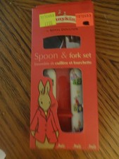 NEW IN BOX ROYAL DOULTON TN BUNNYKINS KIDS SPOON AND FORK SET