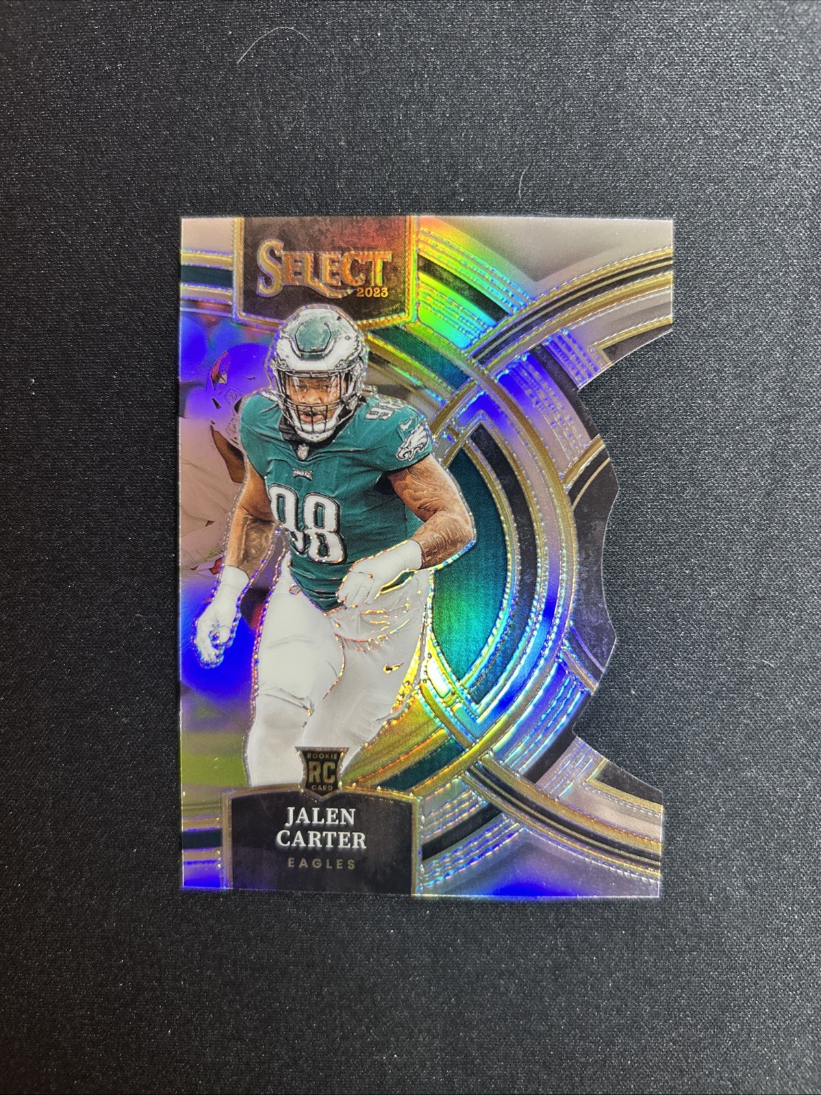 2023 Panini Select - Premier Level Jalen Carter #171 Silver Prizm Die-Cut (RC)