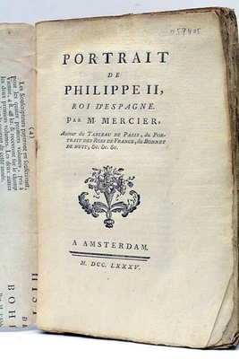 MERCIER Portrait de Philippe II roi d'Espagne 1785 - Photo 1/4