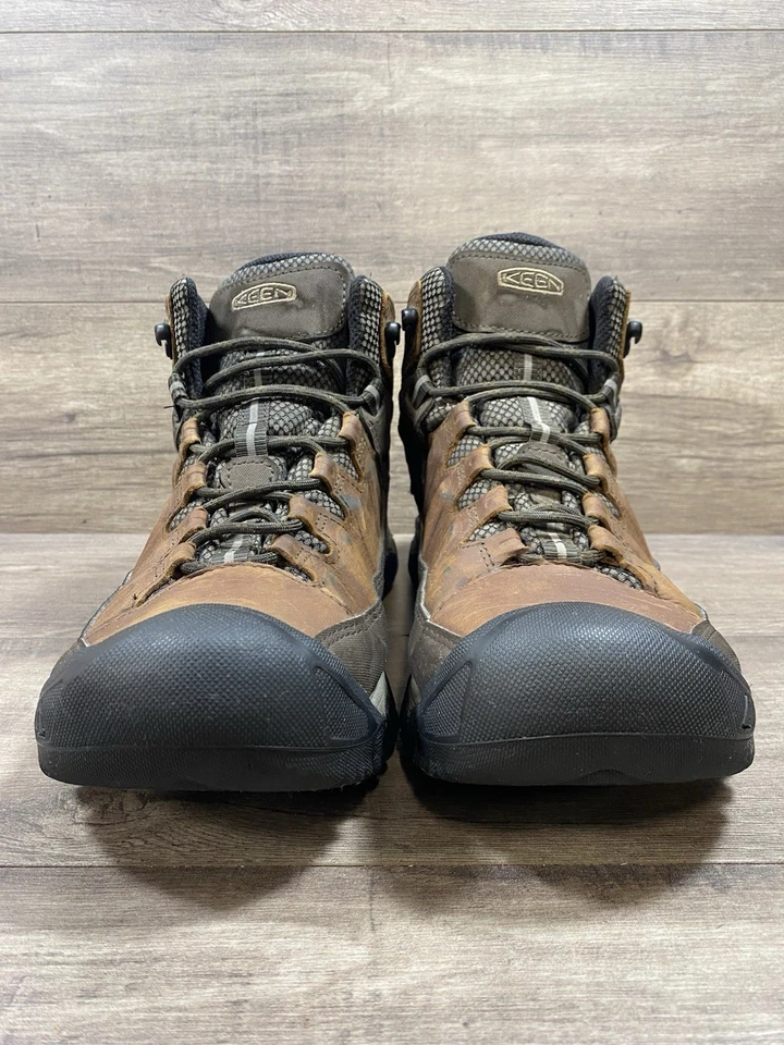 Keen Mid Waterproof Work Hiking Boots Brown Leather Mens Size 10 D - Image 3 of 4