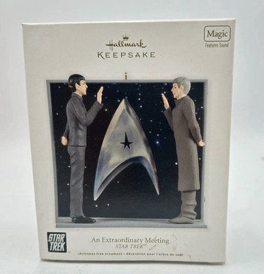 Hallmark Keepsake Star Trek ''An Extraordinary Meeting'' Spock Magic Sound 2012