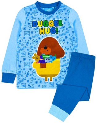 Hey Duggee Langarm Pyjama Set mit langem Bein | Jungen Blau | Official Merch