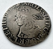 Charles II Shilling Second Hammered Issue (1660-1662) Rare*675