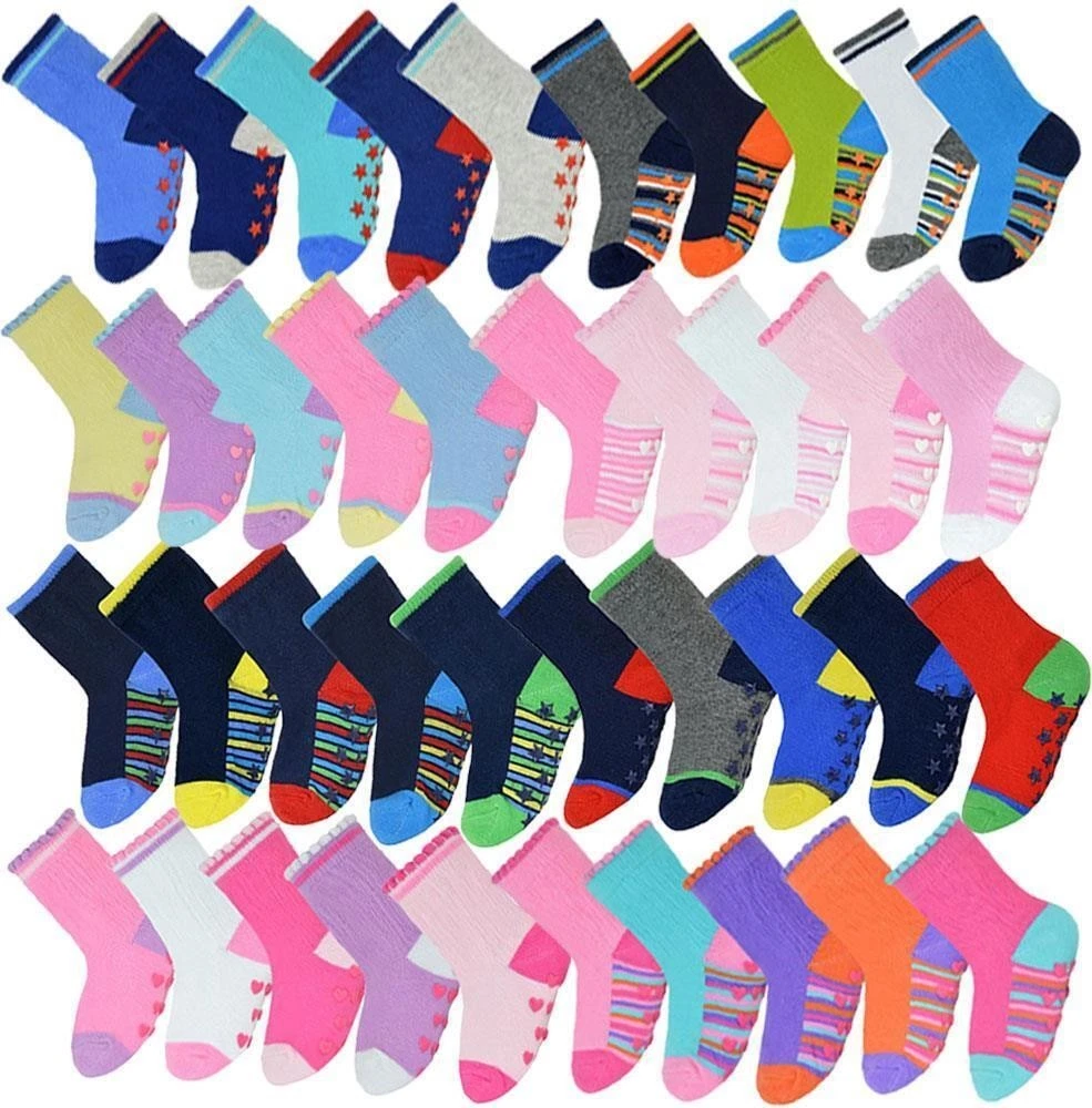 Infant Baby Boys Heel and Toe Socks With Gripper Pack of 5 Kids Newborn socks
Opens in a new window