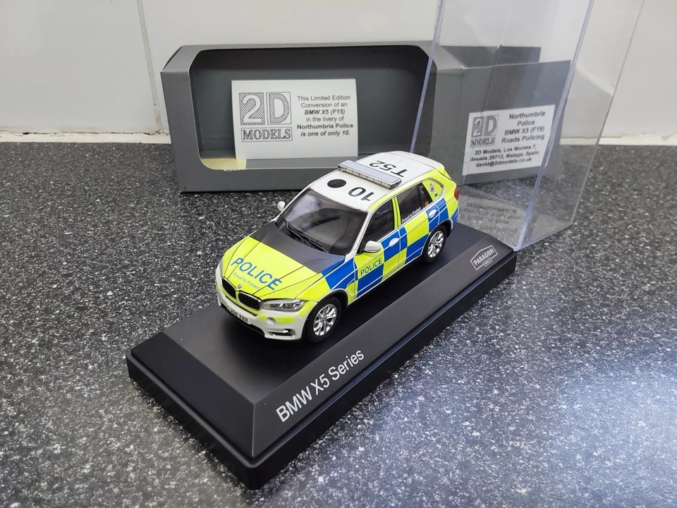 2D Models Custom Paragon BMW X5 F15 Northumbria Police Only 1 Of 10 Made BNIB - Image 2 of 4