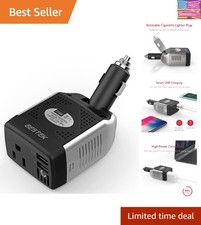 75W Power Inverter DC 12V to 110V AC Car Inverter Power Converter