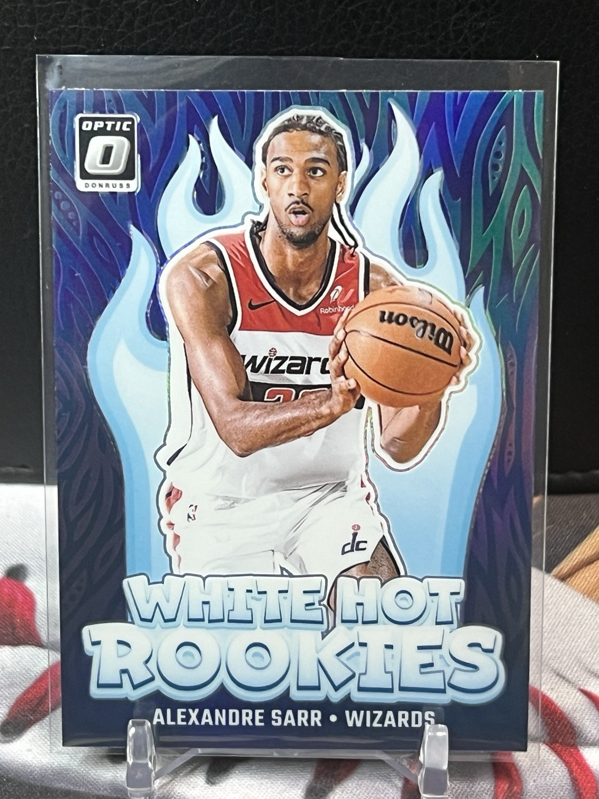 2024 Panini Donruss Optic - White Hot Rookies Alexandre Sarr #14 Purple