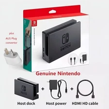 Original Nintendo Switch TV Dock Station, Power Adapter, HDMI Cable Mulitple Set