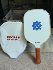 RECESS pickleball paddle with cover - white 1