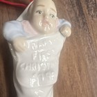 Lladró Porcelain Christmas Stocking Ornament White 1993 Vintage — photo 2