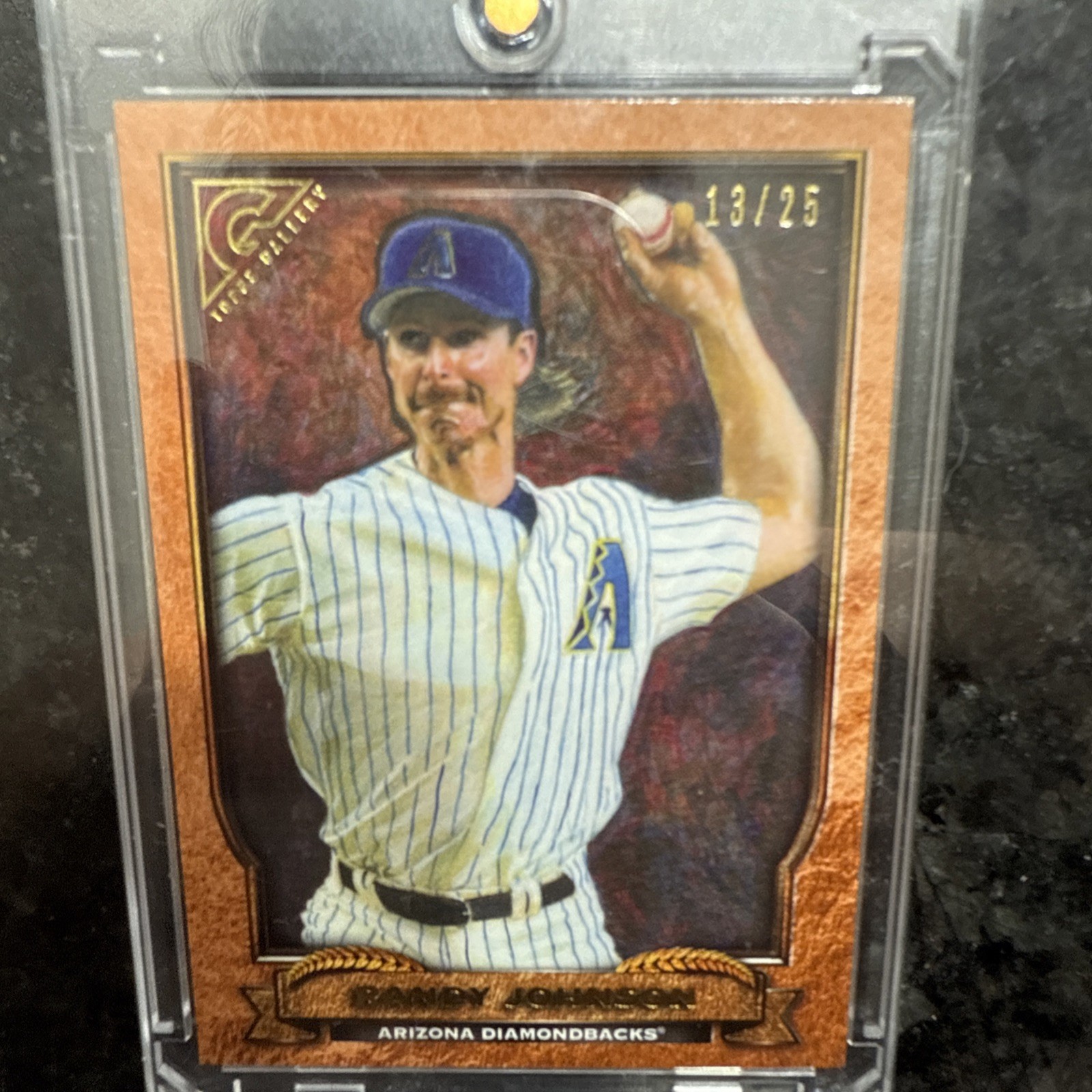 2017 Topps Gallery Hall of Fame Randy Johnson 13/25 Arizona Diamondbacks #HOF-20