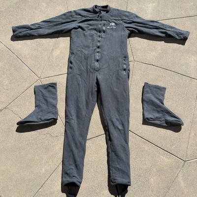 DUI Dry Suit Thermal Jumpsuit Polartec Power Stretch Size XL Fleece Insulation