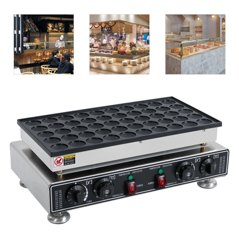 50 Loch Muffineisen Dorayaki Maschine Waffeleisen Rund Pfannkuchenmaschine 220V - Bild 2 von 4