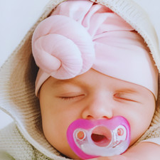 Razbaby Jollypop Pacifier for Babies 3 Months and Up, USA Made, Natural Shaped