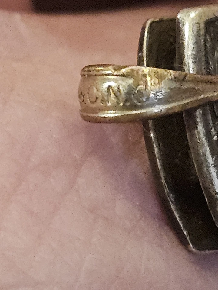 J.C.N. Co. Pat. Combo de cuchillo de caballero chapado en oro de 14K con tijeras hallazgo raro Foto 3 de 4