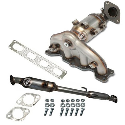 Fit Kia Optima 2.4L 2011-2015 Front & Rear Catalytic Converter With Resonator