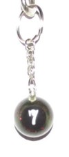 1 Inch Number 7 SEVEN SPARKLE Mini POOL BALL Billiard Snooker KEYCHAIN Ring NEW