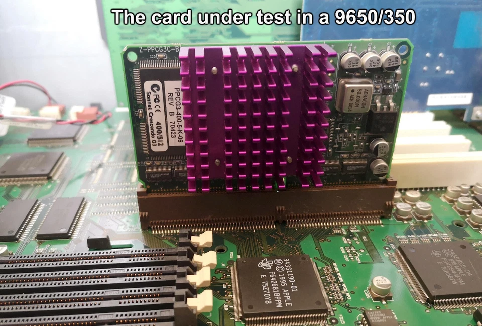 TESTED PowerMac 9600 Upgrade PPCG3-400-5-K-06 Sonnet Crescendo G3 400mhz 400/512 - Image 4 of 4