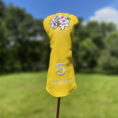 Cubierta de cabeza de madera Master Flower Golf cubierta de cabeza PU conductor calle híbrido cubierta de club - Imagen 24 de 55