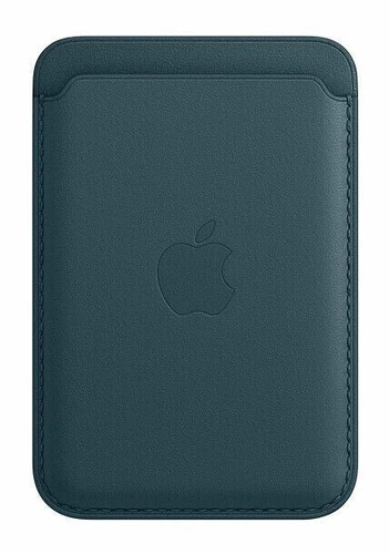 Apple Leather Wallet with MagSafe for iPhone - A2504, MHLQ3ZM/A - Baltic Blue
