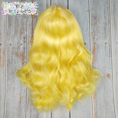 Takara 12'' Neo Blythe Doll RBL Long Pear yellow curly hair Scalp & Dome #044