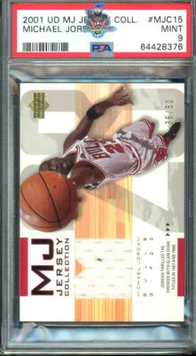 2001 Michael Jordan PSA 9 U.D. Game Used Jersey #MJC15 36/50