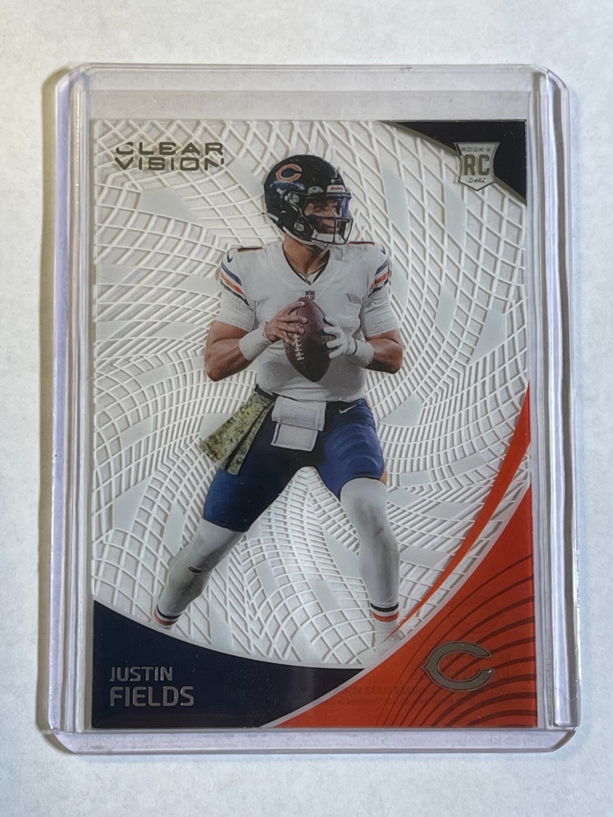 2021 Panini Chronicles - Clear Vision Rookies #CVR-10 Justin Fields (RC) Bears