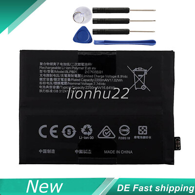 Für BLP801 OPPO OnePlus 8T KB2001 KB2000 KB2003 KB2005 2250mAh Li-Polymer Akku 