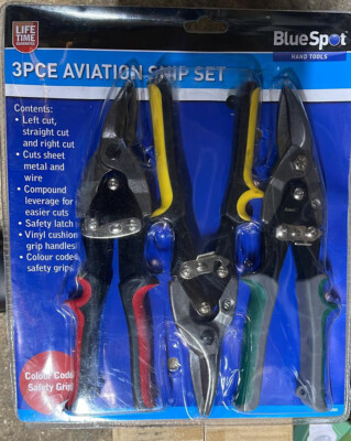 3er PACK SCHWERLAST LUFTFAHRT BLECHSCHERE SET BLECHSCHNEIDER SCHERE SPENGLER