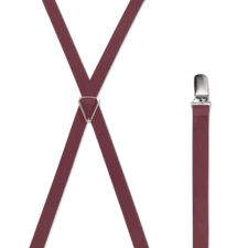Men's X Style Suspenders, Many Colors, Chrome Stainless Clips, USA Made
