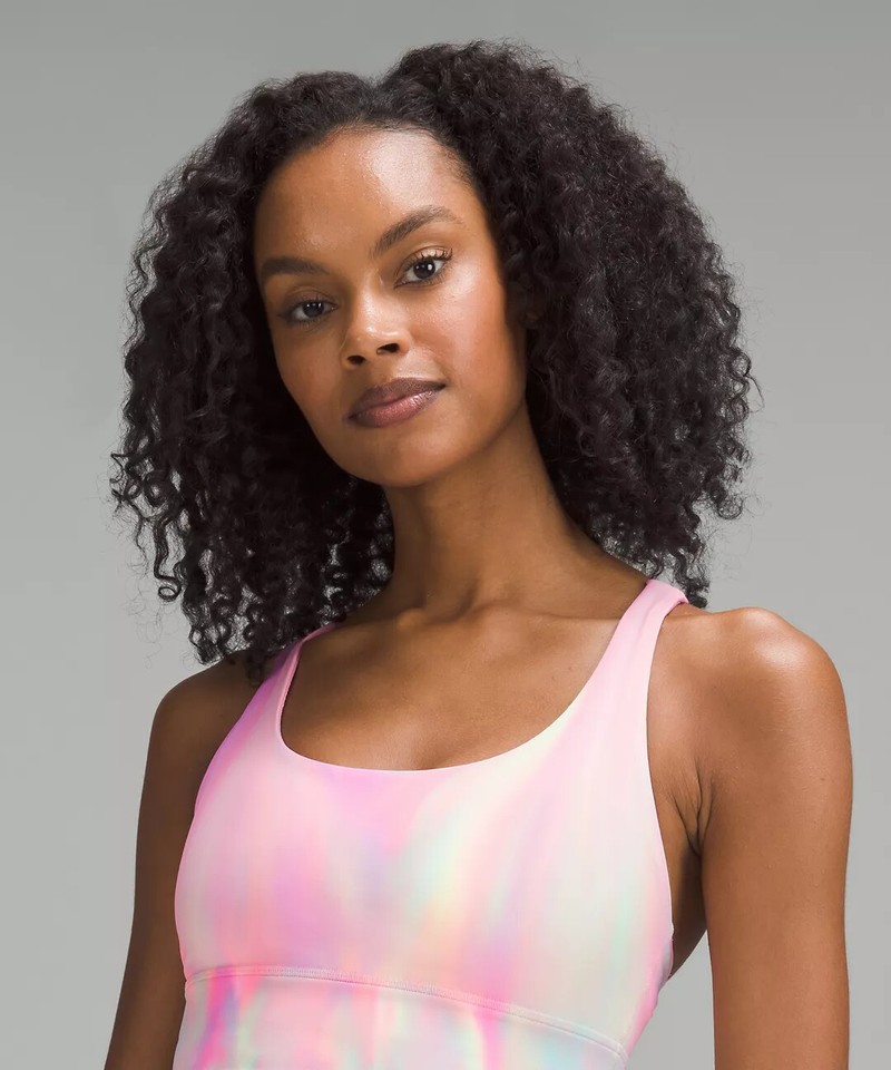 LULULEMON ENERGY LONG LINE BRA~PSYCHEDELIC WASH MULTI SIZE 6 NWOT | eBay