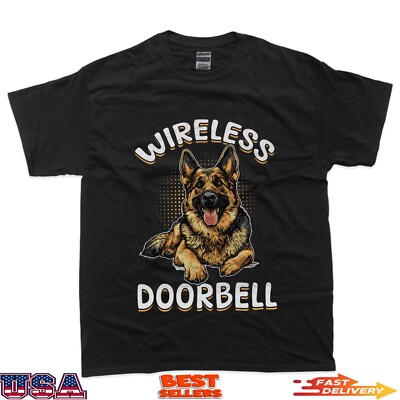 German Shepherd Dog Breed Wireless Doorbell T-Shirt