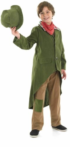 Boys Dickensian Costume S-XL Kids Victorian Peasant Orphan Fancy Dress Book Day - Picture 1 of 5