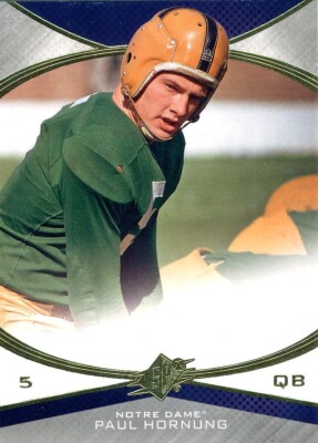 UPPER-DECK SPx Paul Hornung PACKERS Notre Dame FIGHTING-IRISH HOF