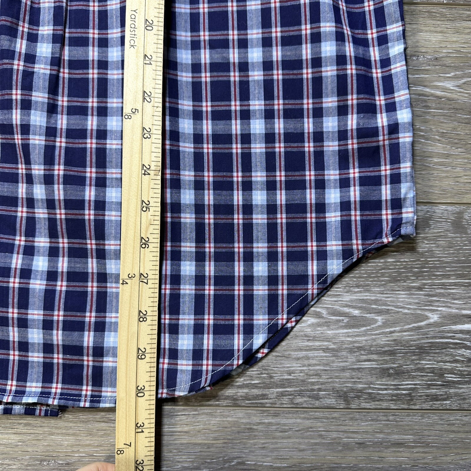 Basic Editions Button Down Shirt Size Small Blue … - image 8