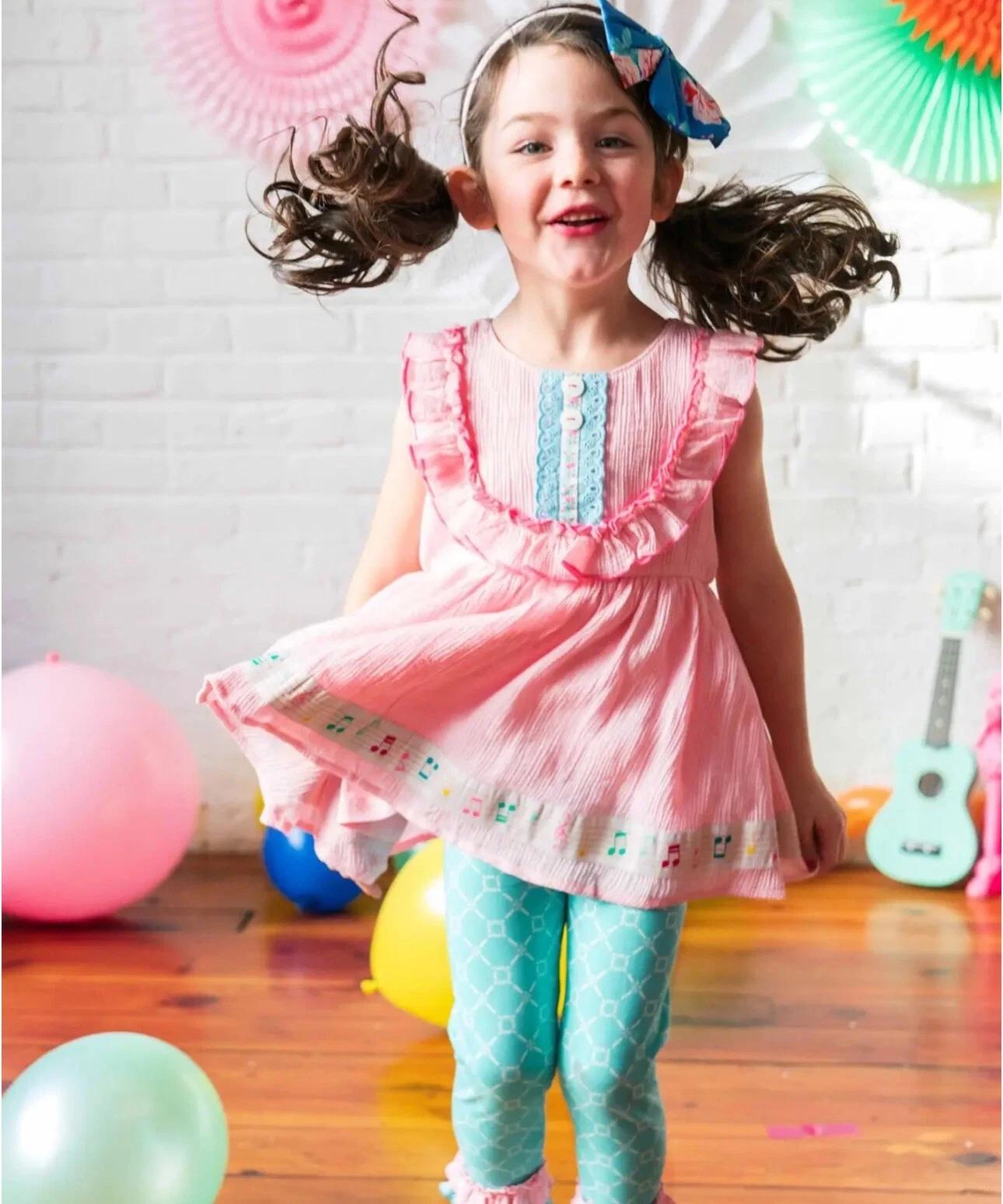 Girls Wildflowers clothing Baby Pink Crinkle Fabric Top size 12 EUC