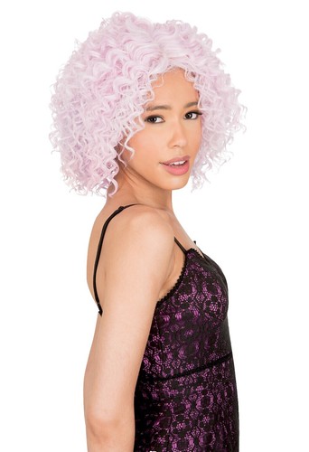 NEW TAG ! Curly Wig Long 24 Inch Light Pink Amazon.com : 7JHH WIGS Long Wavy Pink Wig 24in Natural Heat  main image 3