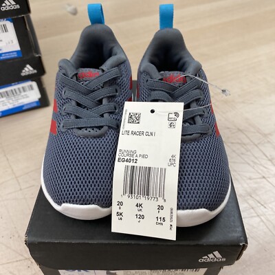 adidas Lite Racer CLN I EG4012 Size Toddler Sneakers
